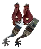 Comprar Espora Quarto De Milha Inox Premium Correia Artesanal Grátis