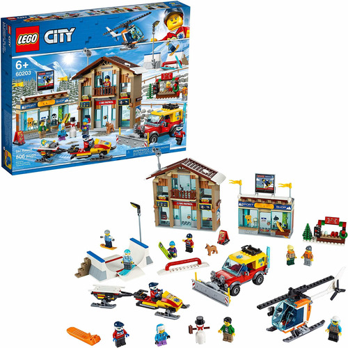 Lego City Ski Resort 60203 - Kit De Construcción De N Fr32ee