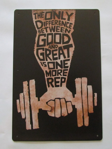 Poster Anuncio Cartel Motivacion Gym Decoracion Casa Gym