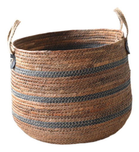Cesta De Lavandería Tejida Cesta De Mantas Para El Hogar S