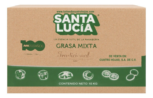 Manteca Santa Lucia Caja 10 Kg