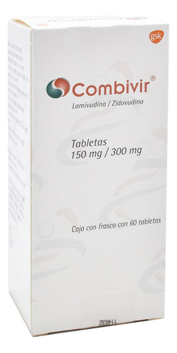 Combivir Tabletas 150 Mg/300 Mg, 60 Tabletas