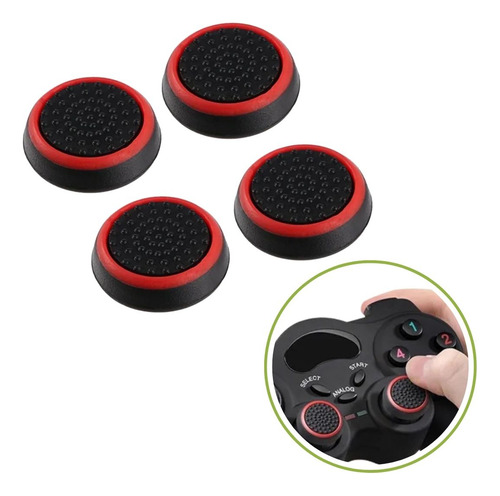 Capa Controle Borracha Analógico Xbox One Ps5 Ps4 Ps3 Pro