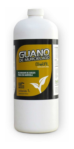 Guano Murciélago 1 Lt Fertilizante Orgánico Concentrado