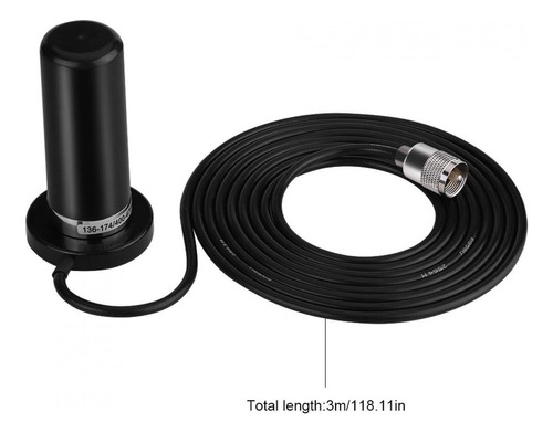 Vhf Uhf - Antena De Radio Móvil De Doble Banda (magnética)