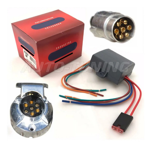 Imagen 1 de 7 de Modulo Electronico Completo Para Luces De Trailer Conectores