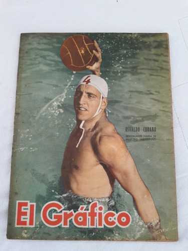 El Gráfico Nº 1623 Año 1950 Osvaldo Codaro Waterpolo - Boxeo