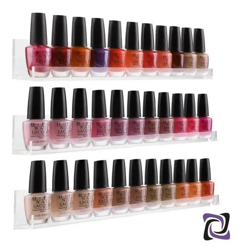 Imagem 7 de 7 de 20 Prateleira Cristal Expositor Esmalte Organizador Manicure
