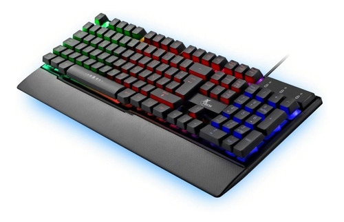 Teclado Gamer Ergonomico Usb Retroiluminado Xtk-510s Backup