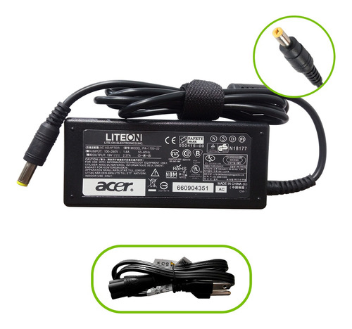 Cargador Acer - 19v 2.37a 45w- (5.5*1.7) Oferta !  