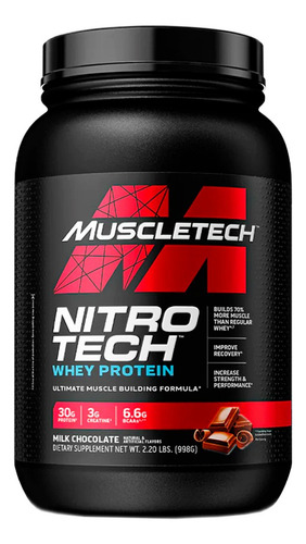 Muscletech Nitro Tech Whey Protein Proteina Chocolate 998g