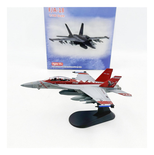Adorno De Modelo F-18 A Escala 1/100, Simulación, Recuerdo,