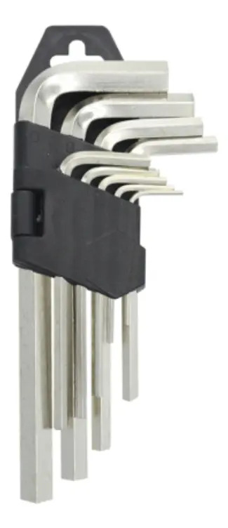 Jogo De Chave Allen 9 Peças 1,5mm A 10,0mm Gd 3054 Cor Cinza