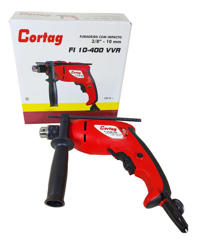 Furadeira Parafusadeira Eléctrica C Impacto Profissional 10 mm