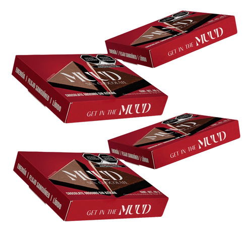 Chocolate Funcional Muud Sex Chocolate Sin Azúcar 4x40 G