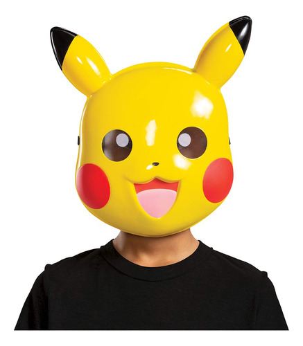 Disfrazar La Media Máscara De Pkachu Pokemon, Amarillo