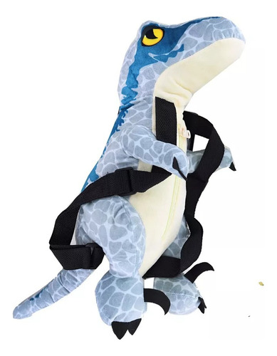 Imagen 2 de 3 de Mochila Blue Con Mini Compartimiento Jurassic World