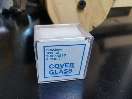 Cubreobjetos De Vidrio Coverglass 22x22mm Caja 100 Pz
