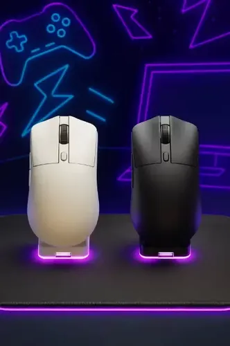 Mouse Gamer K-Snake X11 Branco Recarregável Bluetooth 12000DPI