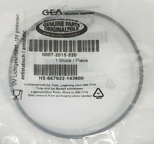 Lot Of 3 New Gea 0007-2015-520 0-rings 00072015520, Ccs
