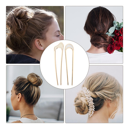 Horquillas Para El Cabello En Forma De U 2 Piezas De