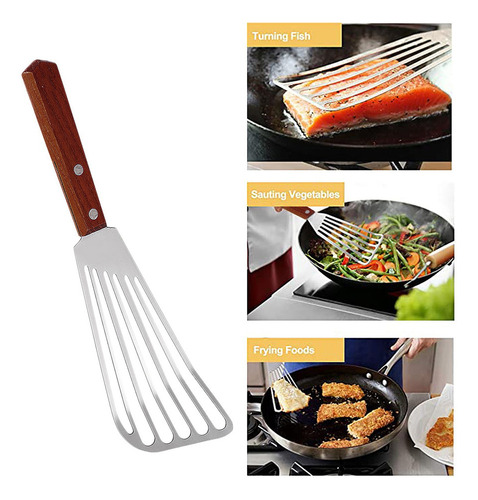 Espátula Multiusos Para Pescado A Steak Con Ranura Turner, 4