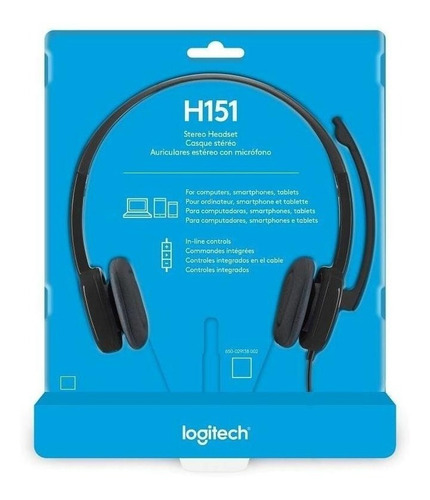Auriculares gamer Logitech H151 negro