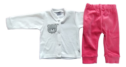 Conjunto Plush Beba Campera Pantalon Bebe Nena Ajuar 