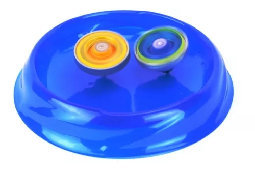 4 Beyblade Metal Led + Lançador + Arena Resistente