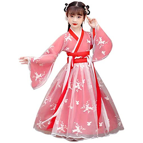 Disfraz De Hada China Niños, Vestido De Hanfu Mangas A...