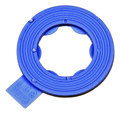 097-116cd Nylon Rib Drain Plug Gasket, Fits M12, 5 Pack, Blu