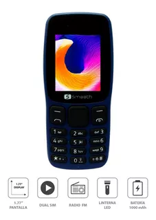 Telefono Celular Smooth Uno 3g Dualsim Bluetooth Azul Oscuro