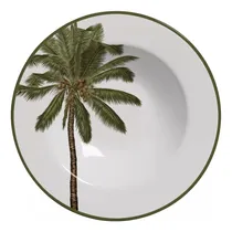 Comprar Jogo 6 Prato Fundo Malibu Alleanza Decorado Folhas 24,5cm Cor Prato Fundo Branco Conjunto De Prato Fundo
