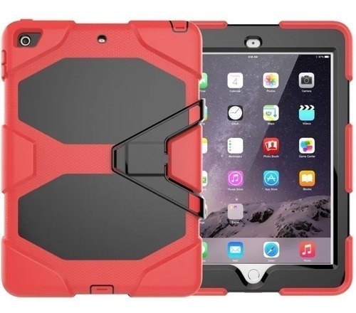 Funda Robot Uso Rudo Negra Para iPad 5ta Y 6th Generacion 