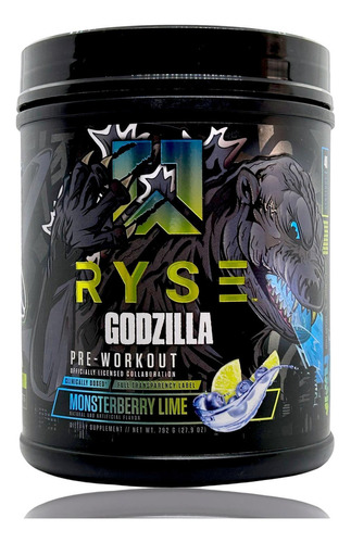 Ryse Godzilla Monsterberry Lime 40 Serv Preworkout Ryse Up