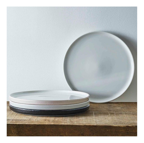 Plato Redondo Gris De Piedra De Noritake Colortex 11 Stax En