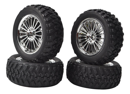 4 / Set Rally Tires Wheel 12mm Hex Para Hsp Hpi 1/10 Scale