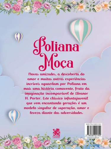 Poliana Moça, De H. Porter, Eleanor. Editorial Camelot, Capa Mole Em Português