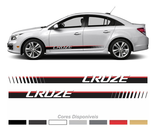 Adesivo Faixa Lateral Chevrolet Cruze Crz006