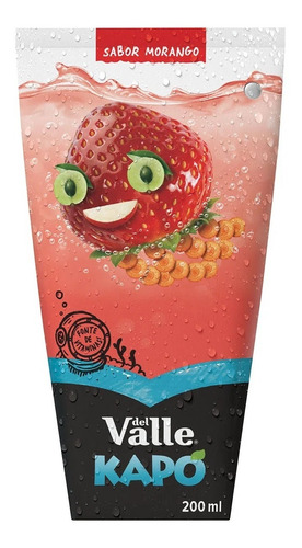 Bebida Suco Del Valle Kapo Sabor Morango De 200 Ml Unitario