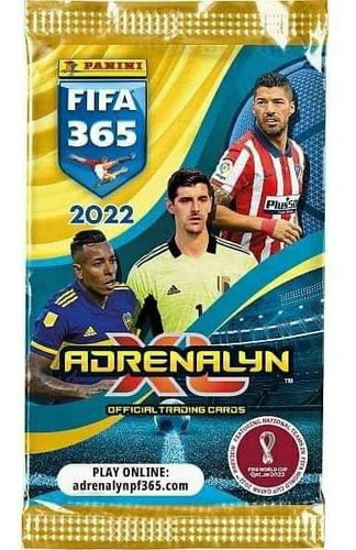 Caja De 24 Sobres - Fifa 365 Adrenalyn 2022 Tarjetas Panini