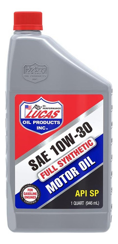  Aceite Full Sintético Sae 10w-30 Motor A Gasolina Lucas Oil