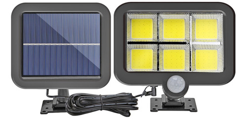 Reflector 12w Con Panel Solar Recargable 