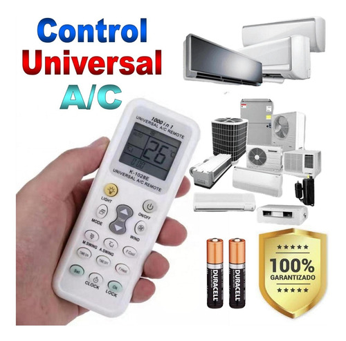 Control Universal De Aire Acondicionado Con Linterna Led 