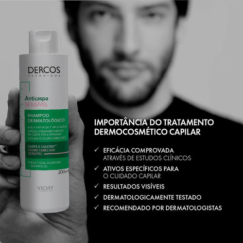 Vichy Dercos Sensitive Anticaspa Shampoo 200 Ml