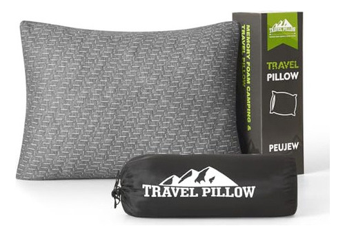 Peujew Almohada De Camping, Almohada De Viaje, Almohada Pequ