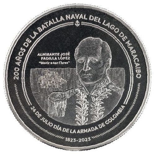 Moneda De 10 Mil De La Batalla Del Lago De Maracaibo 