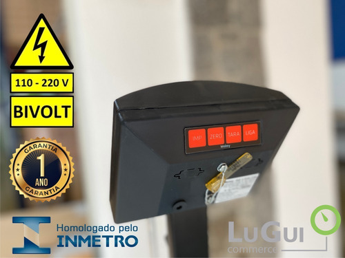 Imagem 2 de 4 de Balança Academia Digital Antropométrica Preta W200a Welmy