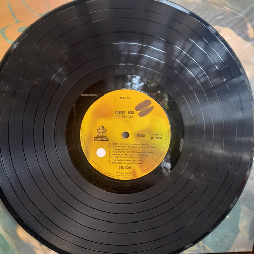 Imagem 3 de 6 de Vinil Lp The Beatles Rubber Soul Capa Sanduíche Mono
