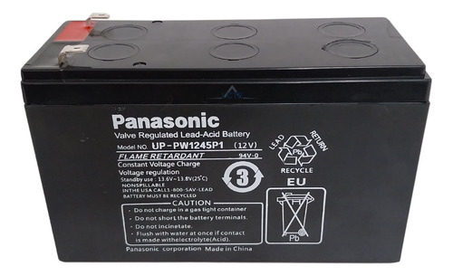 Bateria Selada Panasonic 12v 7.8ah Alarme E Cerca Elétrica 